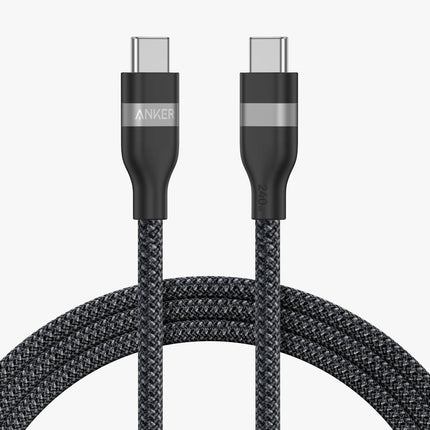 Anker USB-C to USB-C Cable (3 ft / 240W, Upcycled Braided)