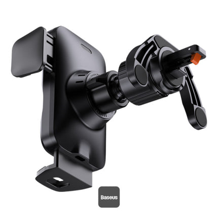Baseus Wisdom Auto-Alignment Car Air Vent Mount Wireless Charger - Qi 15W Fast Charging - Smart Electric Clamping - Automatic Coil Alignment - Single-Hand Operation - Multiple Safety Protections