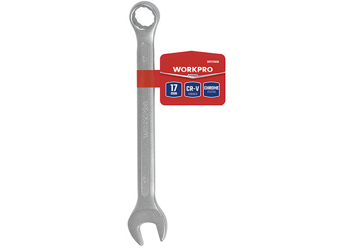 Workpro CR-V 17 mm Combination Spanner (Compact & Durable) Workpro CR-V 17 mm Combination Spanner (Compact & Durable)