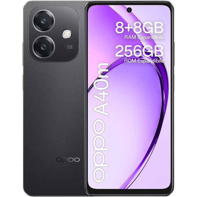 هاتف Oppo A40m | شاشة 6.5 HD+ | بطارية 5000mAh - أسود
