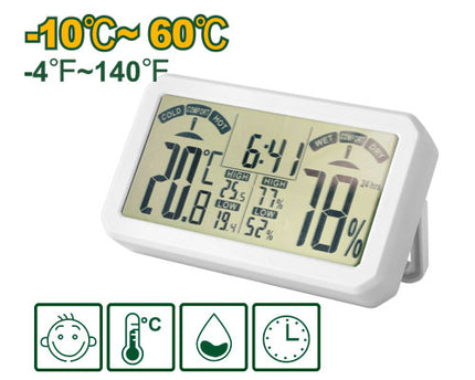 Jadever Digital Temperature & Humidity Watch with Timer