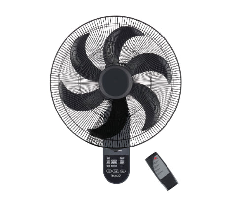 Tekmaz Wall Fan 18" with Remote – Black