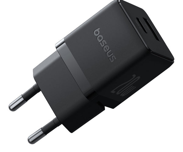 شاحن باسوس بالم (Baseus Palm) - قوة 20 واط - منفذ USB-C - شحن سريع PD - تصميم صغير جداً - قابس أوروبي شاحن باسوس بالم (Baseus Palm) - قوة 20 واط - منفذ USB-C - شحن سريع PD - تصميم صغير جداً - قابس أوروبي