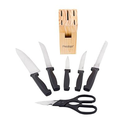 Prestige 7-Piece Kitchen Knife Block Set