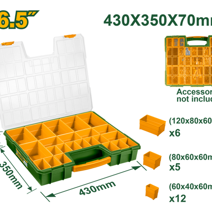 JADEVER 16.5″ Plastic Organizer / Screw Storage Box