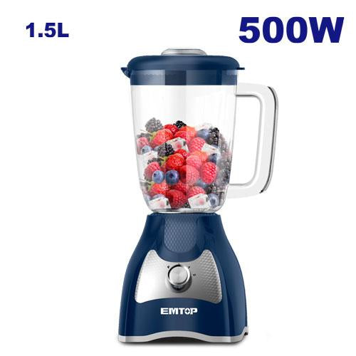 Electric Food Blender 500W 1.5L 2-Speed