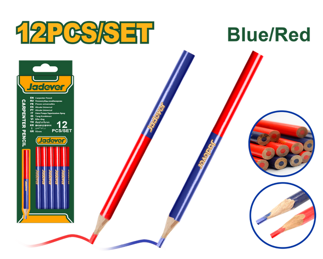 JADEVER Bi‑Color Marking Pencil Set