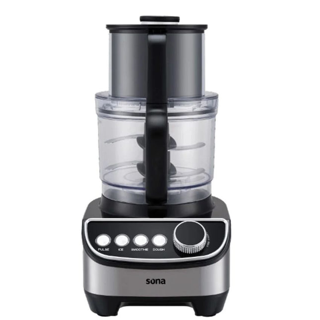 Sona Food Processor 1300W With 4 programs and 11 functions Stainless steel blades  