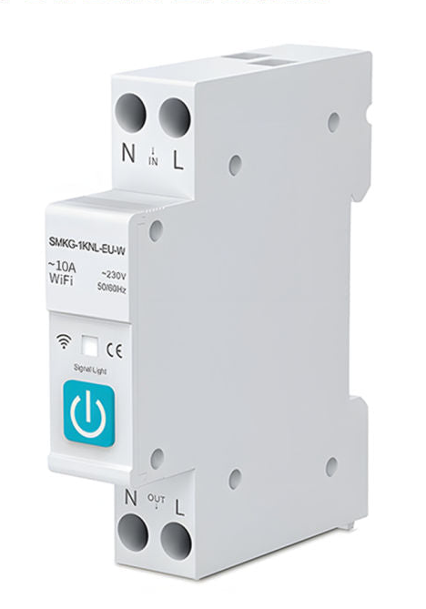 WIFI Smart Circuit Breaker With Metering - 2P 10A - Tuya