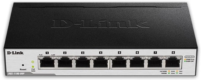 D-Link DGS-1100-08PD 8-Port Gigabit PoE-Powered Smar
