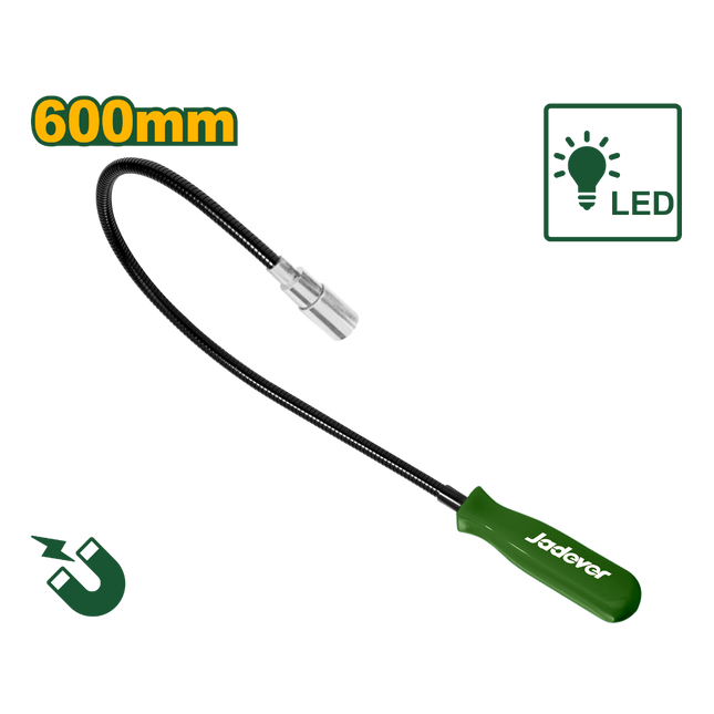 Jadever Spring Magnetic Pickup Tool with LED Light