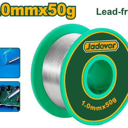 Jadever Lead-Free Solder Wire 1.0 mm (99.3% Sn)