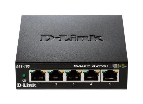 D-Link DGS-105/B 5-port 10/100/1000 Unmanaged Deskt