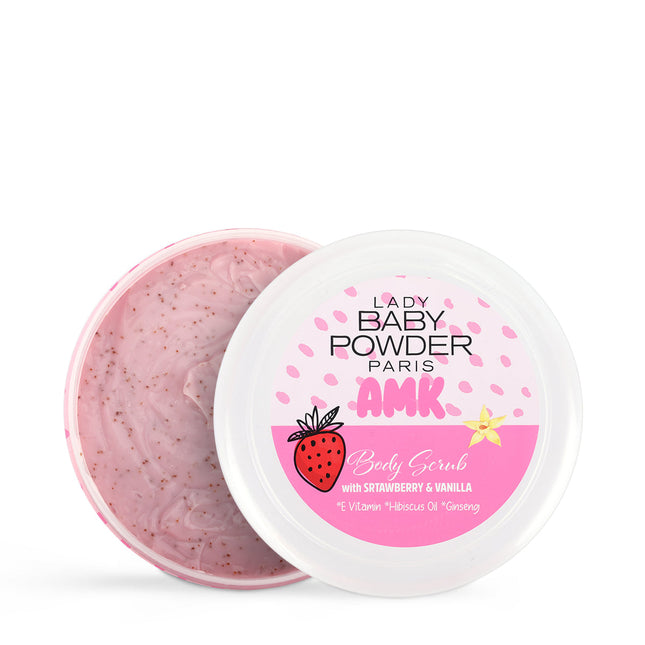 Lady Baby Powder AMK Strawberry Vanilla Body Scrub 500ml