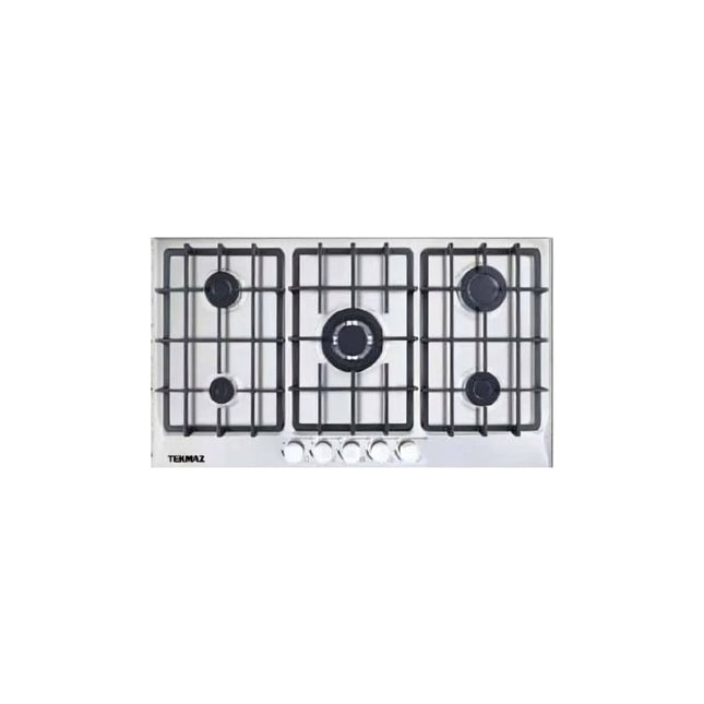 Tekmaz Built-in Gas Hob 90cm 5 Burners – Stainless Steel