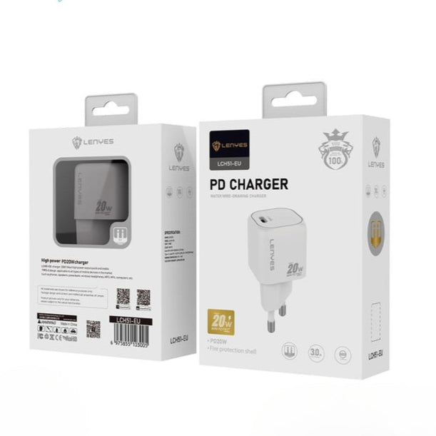 Lenyes LCH51-EU PD 20W Charger - white