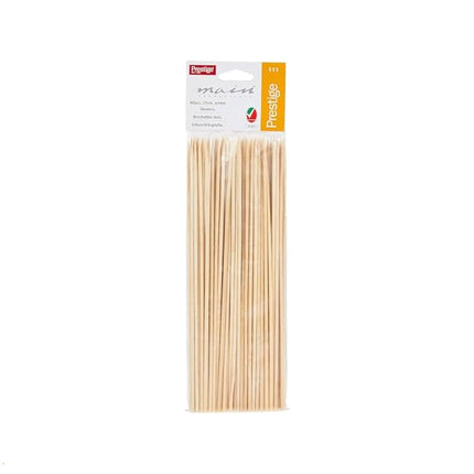 Prestige Wooden Skewers – 80 Pieces – Beige