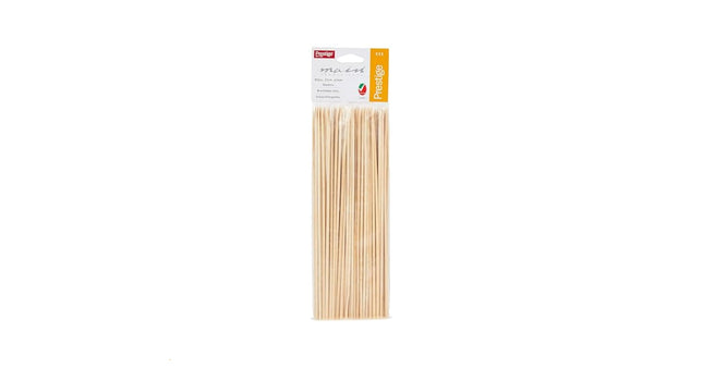 Prestige Wooden Skewers – 80 Pieces – Beige
