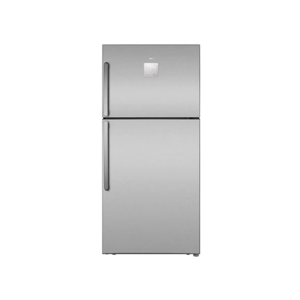 TCL P605TM Top Mount Refrigerator - No Frost - Multi Air Flow - Total Capacity 470L - Electronic Control - LED Lighting - Silver Steel