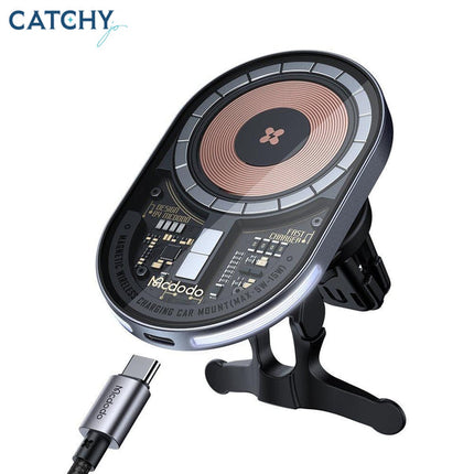 MCDODO Magnetic Wireless Car Charger 15W
