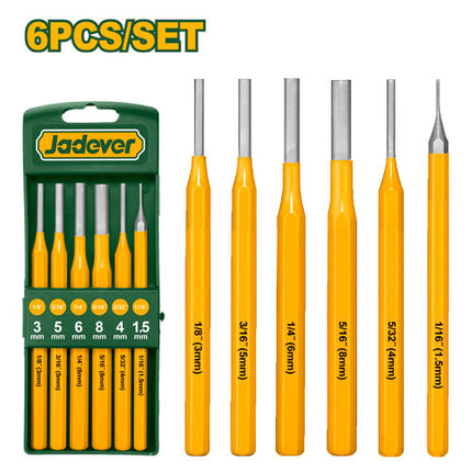  JADEVER 6‑Piece Pin Punch Set