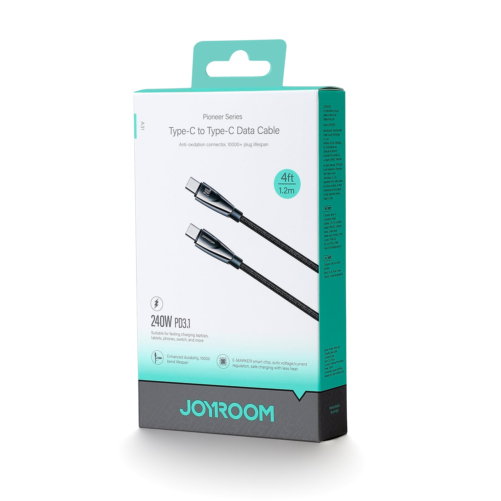 SA31-AC6 100W Data Cable (Type-C) 1.2m-Black SA31-AC6 100W Data Cable (Type-C) 1.2m-Black