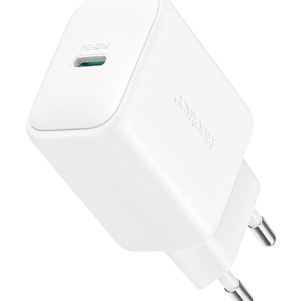 JR-TCF20 PD 20W Charger-White (UK)+C to L Cable 1m-White