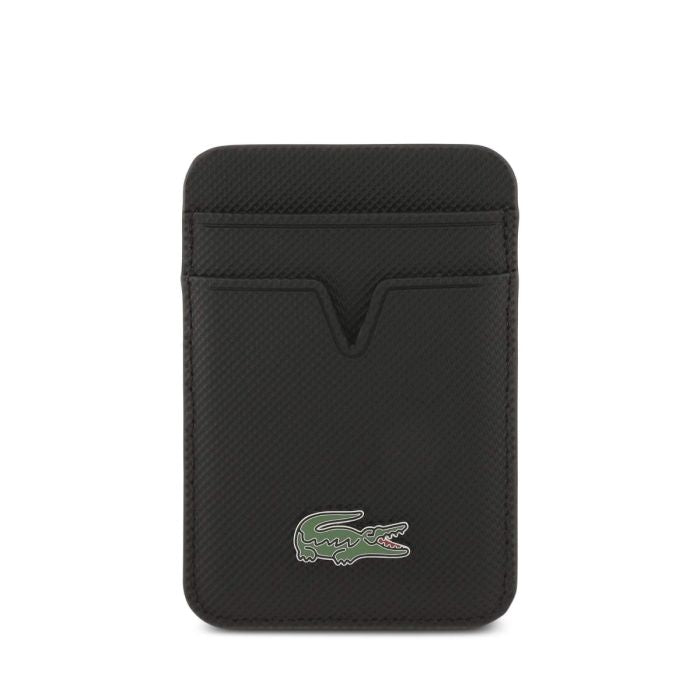 Lacoste Iconic Petit Piqué Logo MagSafe Leather Case for iPhone 17 Pro Max, Premium Protective Cover - Black Lacoste Iconic Petit Piqué Logo MagSafe Leather Case for iPhone 17 Pro Max, Premium Protective Cover - Black