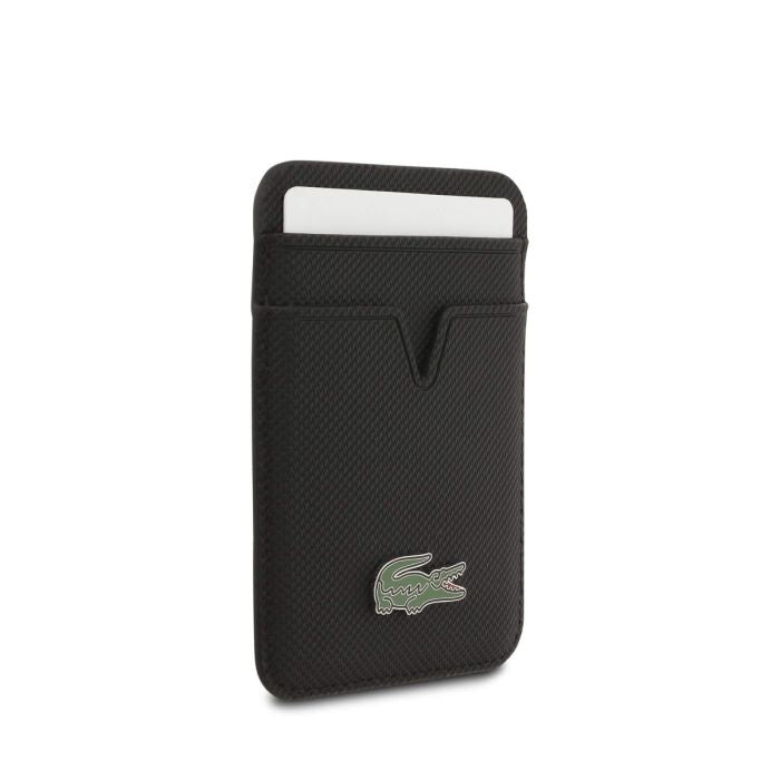 Lacoste Iconic Petit Piqué Logo MagSafe Leather Case for iPhone 17 Pro Max, Premium Protective Cover - Black Lacoste Iconic Petit Piqué Logo MagSafe Leather Case for iPhone 17 Pro Max, Premium Protective Cover - Black