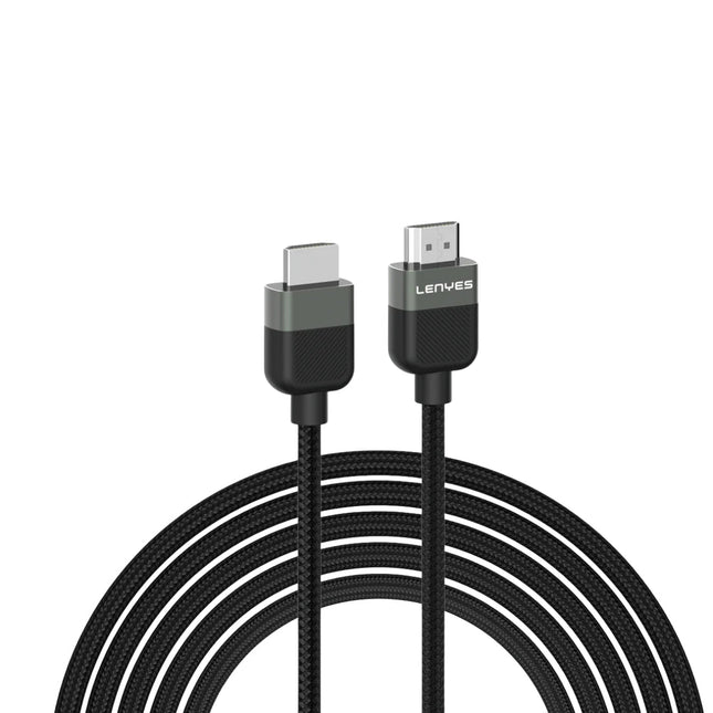 كابل لينييس (Lenyes) موديل AX130 من HDMI إلى HDMI - طول 1.5 متر - يدعم دقة 4K Ultra HD - موصلات مطلية بالذهب - نقل سريع للصوت والصورة - لون أسود