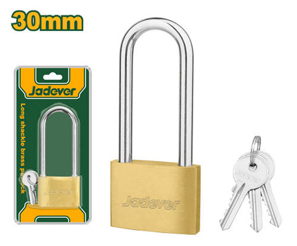 Jadever Long Shackle Brass Padlock