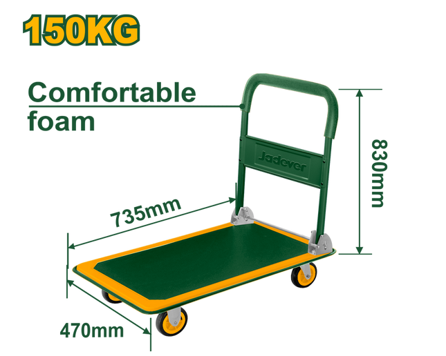  Jadever Foldable Platform Hand Truck