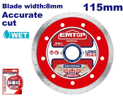 EMTOP Diamond Cutting Disc-Turbo Wet/Dry