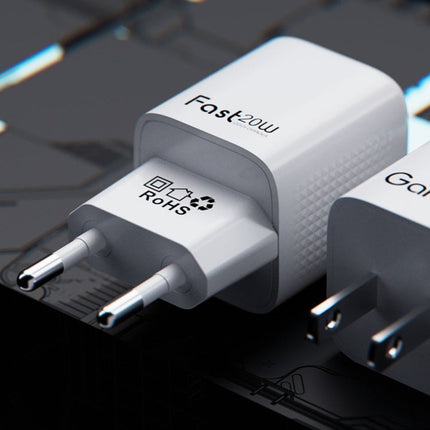 Lenyes LCH025 18W Fast Wall Charger - Single USB Port - Quick Charge Support - Smart Chip Protection - Fireproof Material - White