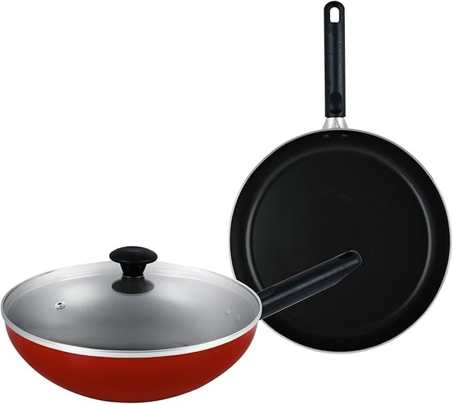 Prestige Classique 3-Piece Non-Stick Cookware Set – Red
