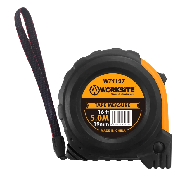 شريط قياس 5م×19مم من وWorksite بطبقة مطاطية صغيرة | WT4127 شريط قياس 5م×19مم من وWorksite بطبقة مطاطية صغيرة | WT4127