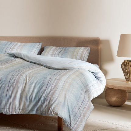 Favre Single Gray Printed Ranforce Duvet Cover Set
