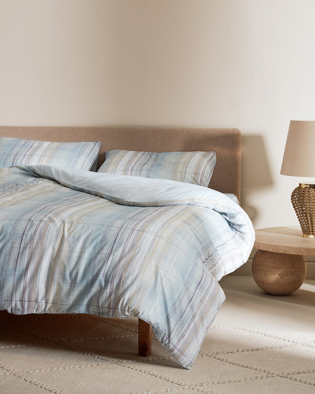 Favre Single Gray Printed Ranforce Duvet Cover Set