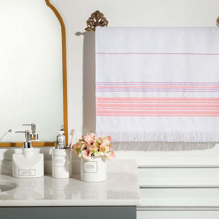 Clair Armure Face Towel White & Powder Bathroom
