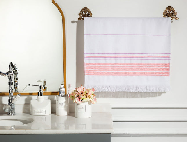 Clair Armure Face Towel White & Powder Bathroom