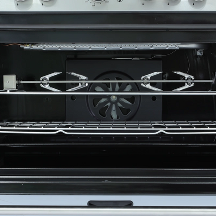 10.23.40.0007NaraNara Gas Cooker 90cm Full Safety Plus Fan Stainless Steel
