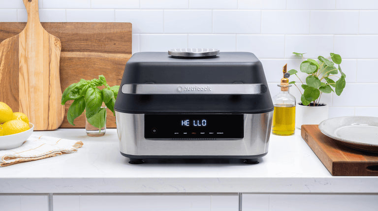 شواية وقلاية هوائية NUTRICOOK الذكية XL | وظائف 6 في 1 | ميزان حرارة ذكي شواية وقلاية هوائية NUTRICOOK الذكية XL | وظائف 6 في 1 | ميزان حرارة ذكي