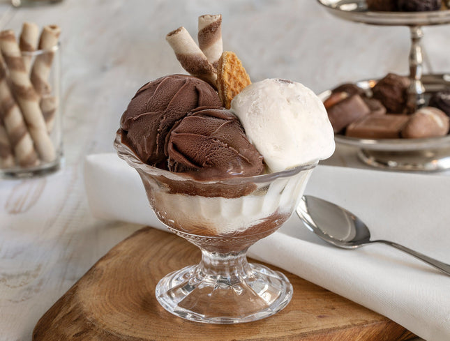 Leona 2-Piece Ice Cream Bowl Set - Elegant Dessert Bowls