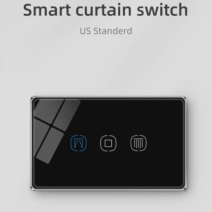Zemismart - Zigbee Smart Switch -  Curtains 1Gang - US Type - Black