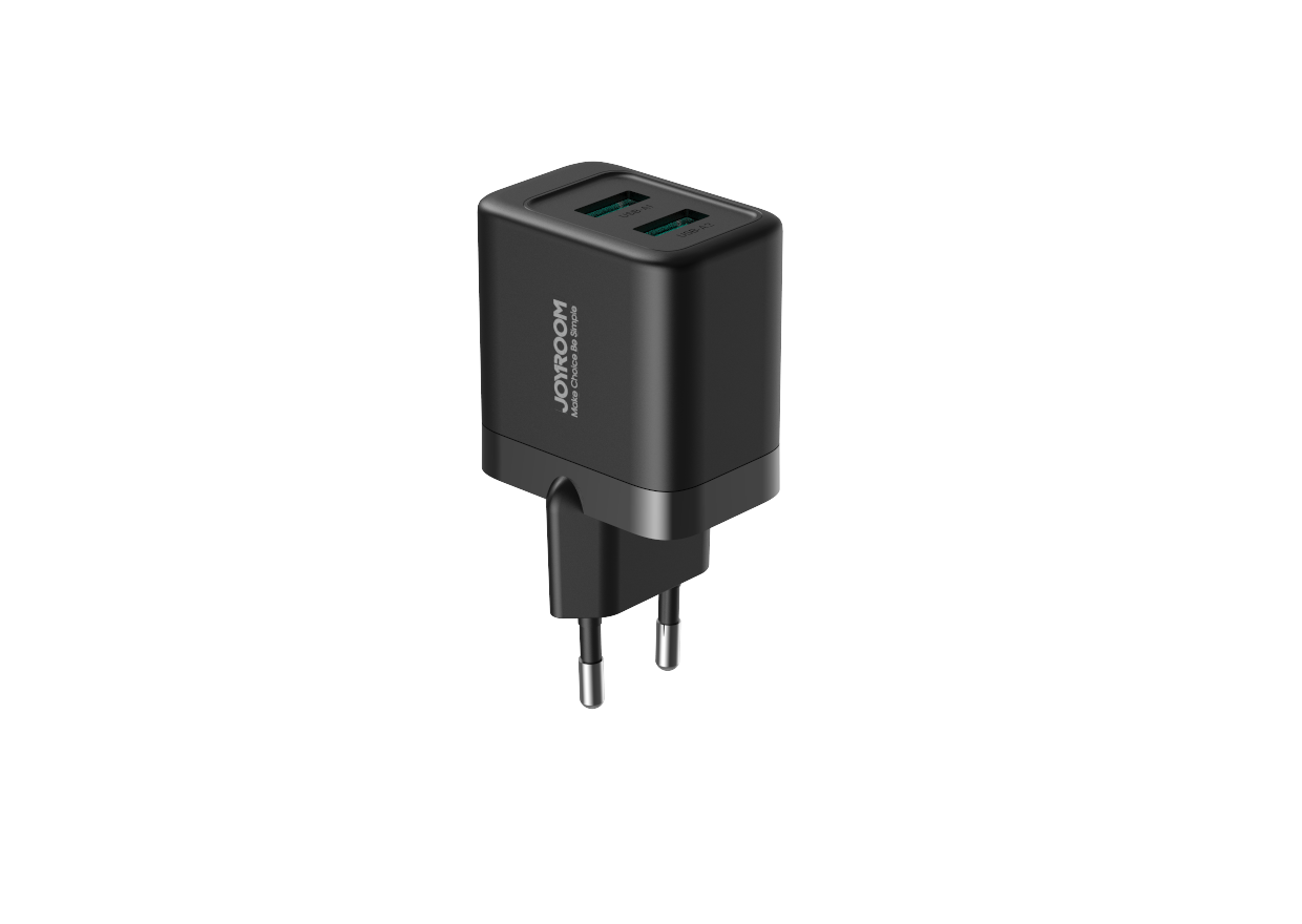 شاحن حائط جوي روم ثنائي USB بقوة 2.4 أمبير شاحن حائط جوي روم ثنائي USB بقوة 2.4 أمبير