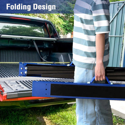 Workpro Adjustable Folding Sawhorse – Heavy-Duty Steel, 1 Pair – view 3