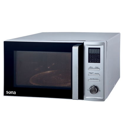 Sona Microwave Oven 38L with Grill – Silver