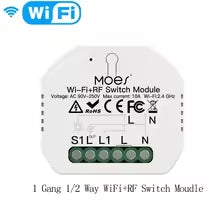 MOES - WIFI Mini Hidden Smart Switch - Curtain - 1 Gang