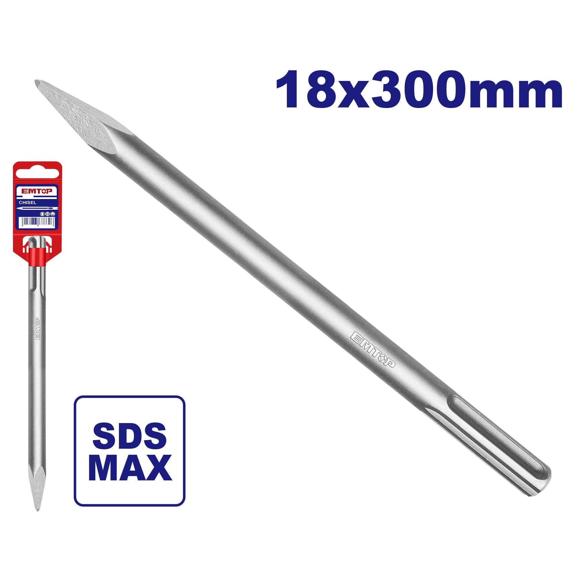 إزميل EMTOP SDS-Max المدبب إزميل EMTOP SDS-Max المدبب
