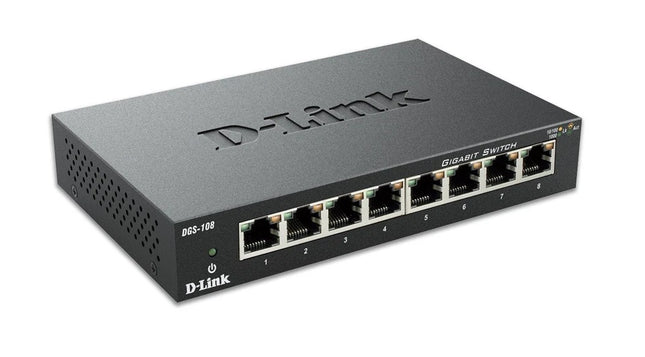 D-Link DGS-108 8-Port Gigabit Unmanaged Desktop Switc